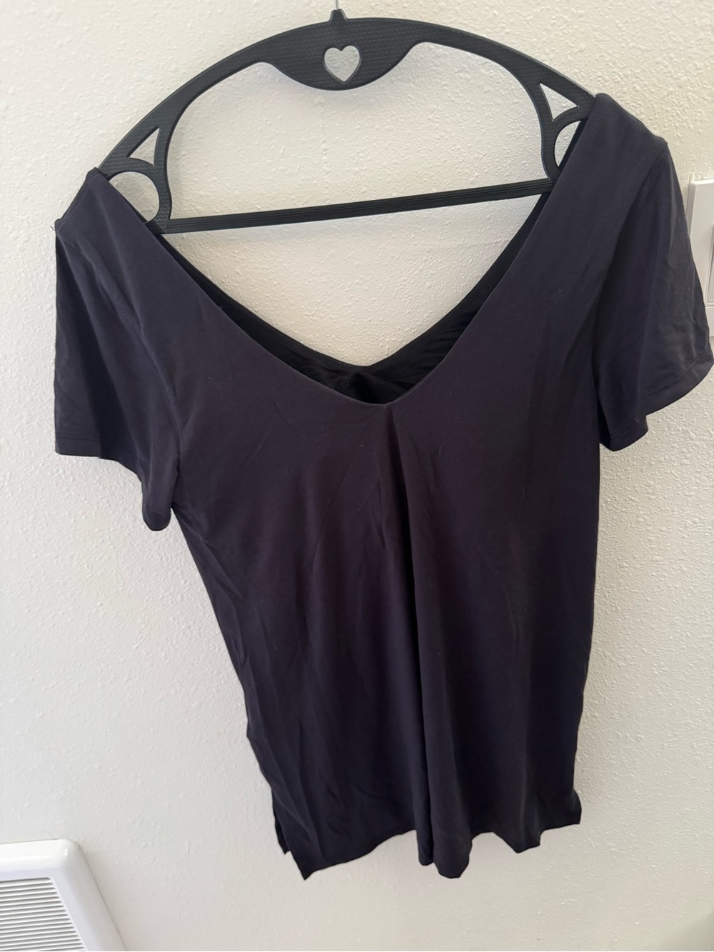 Athleta Black Layered V-Neck Tank